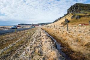 het prachtige landschap van het platteland in Zuid-IJsland. foto