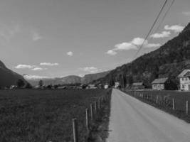 eidfjord en de hardangerfjord in noorwegen foto