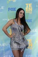 los angeles, 7 aug - jojo levesque arriveert op de 2011 teen choice awards in gibson amfitheater op 7 augustus 2011 in los angeles, ca. foto