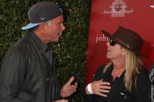 las vegas, 17 apr - chad smith, robin zander, daxx nielsen bij de john varvatos 13e jaarlijkse stuart house benefiet bij de john varvatos winkel op 17 april 2016 in west hollywood, ca foto