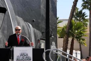 los angeles, 23 okt - mel brooks bij de mel brooks straat toewijding en jonge frankenstein muurschildering presentatie bij de 20e eeuwse vossenkavel op 23 oktober 2014 in de eeuwse stad, ca foto