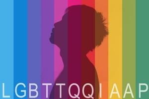 achtergrondkleurenafbeelding genderdiversiteit ook bekend als lgbtq foto