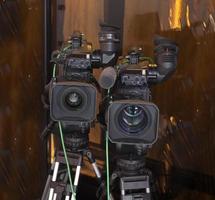 professionele digitale videocamera. foto