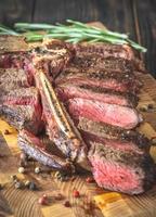 gegrilde t-bone steak foto