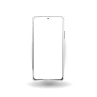 3D-rendering verschillende mobiele telefoon concept afbeelding. realistisch smartphonemodel. smartphoneframe met leeg scherm. realistische telefoon mock-up. mobiele telefoon met schaduw voor zaken foto