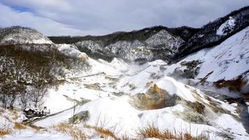noboribetsu onsen sneeuw winterlandschap foto