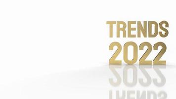 trends 2022 tekst voor businessplan concept 3D-rendering foto