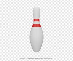 3D-rendering bowling pin foto