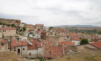 oude huizen in Avanos Town, Turkije foto