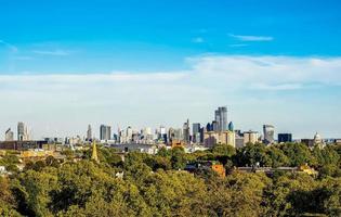 hdr uitzicht op de skyline van londen foto