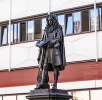 hdr leibniz denkmal leipzig foto