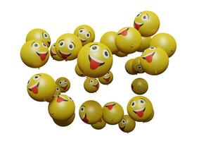 3D render emoticon of emoji perfect voor sociale media, branding, advertentiepromotie en nog veel meer gratis download foto