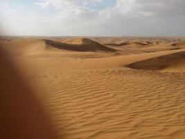 zandduinen in de woestijn foto