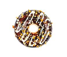 ronde donuts op witte achtergrond foto