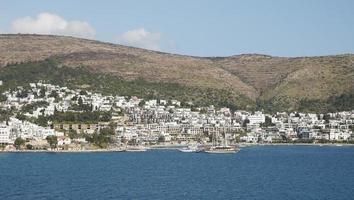 uitzicht op de stad Bodrum in Turkije foto