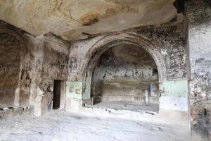 binnenkant van de kerk van st. Johannes de Doper, Cappadocië, Turkije foto