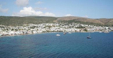 uitzicht op de stad Bodrum in Turkije foto