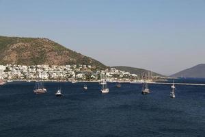 Bodrum-stad aan de Egeïsche kust van Turkije foto