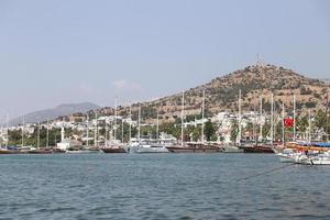 bodrum stad in mugla stad, turkije foto