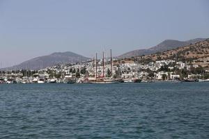 bodrum stad in mugla stad, turkije foto