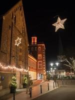 Borken stad in de kersttijd foto