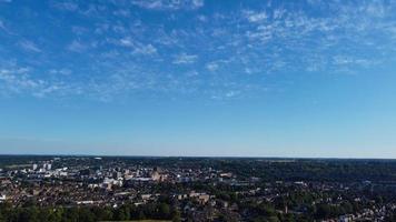 luchtfoto hoge hoek beelden van lokale openbare park van engeland foto