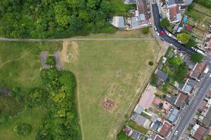 Luchtfoto en hoge hoekmening van Farley Hills van Luton Town of England UK foto