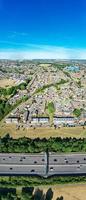 hoge hoek beelden en panoramisch luchtlandschap stadsgezicht uitzicht op engeland groot-brittannië foto