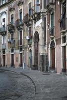 straat in catania, italië foto