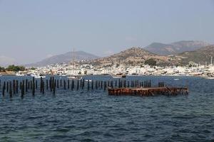 bodrum stad in mugla stad, turkije foto