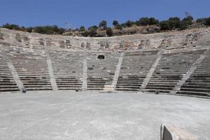 theater van halicarnassus in bodrum, turkije foto