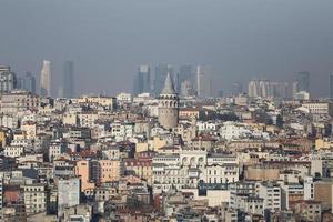 Galata-toren in de stad Istanboel foto