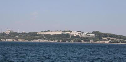 topkapi-paleis in sultanahmet, istanbul-stad foto