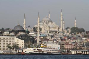 suleymaniye-moskee in de stad istanbul foto