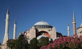 hagia sophia museum in de stad istanbul foto