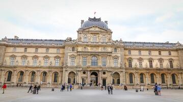 Louvremuseum in Parijs Stad foto