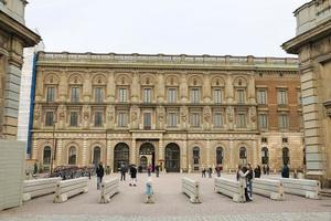 het koninklijk paleis van zweden in de stad Stockholm foto