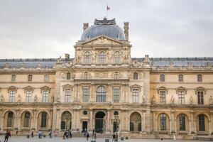 Louvremuseum in Parijs Stad foto