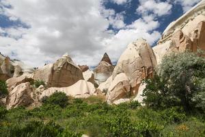 rotsformaties in cappadocië foto