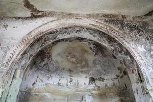 schilderijen in de kerk van st. Johannes de Doper, Cappadocië, Turkije foto