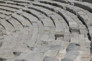 theater van halicarnassus in bodrum, turkije foto