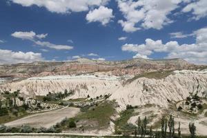 uitzicht op Cappadocië in Turkije foto