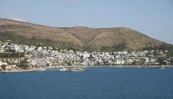 uitzicht op de stad Bodrum in Turkije foto