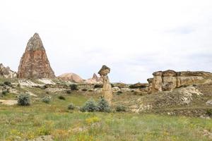 rotsformaties in, cappadocië foto