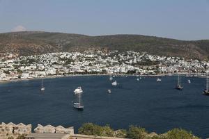 Bodrum-stad aan de Egeïsche kust van Turkije foto