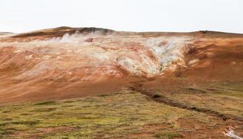 krafla vulkanisch gebied in ijsland foto