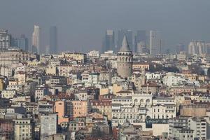 Galata-toren in de stad Istanboel foto