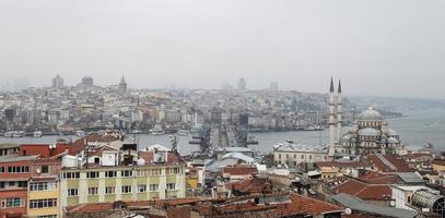 Galata en Karakoy district in Istanboel foto