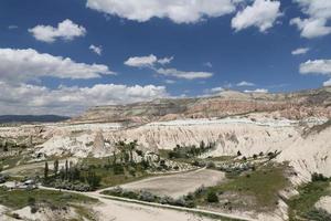 uitzicht op Cappadocië in Turkije foto