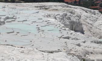 travertijnen in Pamukkale foto